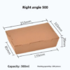 Boîte kraft à angle droit