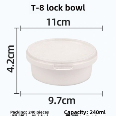 Bol de verrouillage blanc transparent pour l'approfondissement